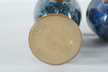 Load image into Gallery viewer, Winchcombe Pottery Goblets Pair Blue Glaze Chalice Cups England Studio Pottery