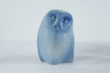 Load image into Gallery viewer, ARS Keramik Blue Owl Figurine Hand Made in Estonia Art Pottery