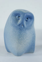 Load image into Gallery viewer, ARS Keramik Blue Owl Figurine Hand Made in Estonia Art Pottery
