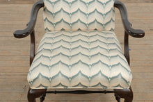 Load image into Gallery viewer, Ethan Allen Upholstered Accent Chair with Solid Wood Frame