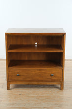 Load image into Gallery viewer, Ethan Allen Solid Wood Media Cabinet / Bookcase with Drawer