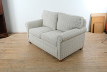 Load image into Gallery viewer, Ethan Allen Conor Loveseat Rolled Arm Upholstered Sofa British Style Plaid
