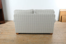 Load image into Gallery viewer, Ethan Allen Conor Loveseat Rolled Arm Upholstered Sofa British Style Plaid