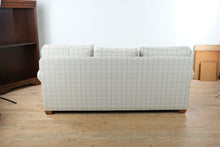 Load image into Gallery viewer, Ethan Allen Conor Three Seat Sofa British Style Rolled Arm Upholstered Couch