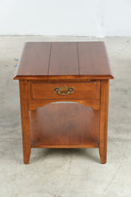 Load image into Gallery viewer, Ethan Allen Country Crossing Maple End Table with Drawer and Shelf, Made in USA