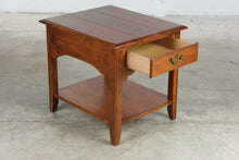 Load image into Gallery viewer, Ethan Allen Country Crossing Maple End Table with Drawer and Shelf, Made in USA