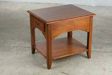 Load image into Gallery viewer, Ethan Allen Country Crossing Maple End Table with Drawer and Shelf, Made in USA