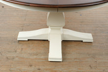 Load image into Gallery viewer, Ethan Allen Round Dining Table with Leaf Pedestal Base 60 Inch Traditional