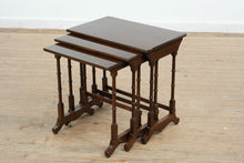 Load image into Gallery viewer, Ethan Allen Nesting Tables with Turned Legs