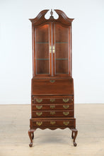 Load image into Gallery viewer, Ethan Allen Georgian Court Secretary Desk & Display Cabinet