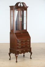 Load image into Gallery viewer, Ethan Allen Georgian Court Secretary Desk & Display Cabinet