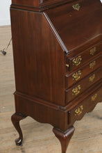 Load image into Gallery viewer, Ethan Allen Georgian Court Secretary Desk & Display Cabinet