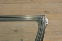 Load image into Gallery viewer, Ethan Allen Demi Lune Console Table Satin Nickel Glass Classics Collection