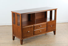 Load image into Gallery viewer, Ethan Allen Elements Sienna Wood Credenza Media Console Storage Cabinet
