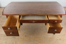 Load image into Gallery viewer, Ethan Allen Elements Sienna Wood Executive Desk 3 Drawer Writing Desk