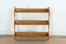 Load image into Gallery viewer, Ethan Allen Three Tier Wall Shelf Solid Wood Display Rack 27 Inch