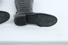 Load image into Gallery viewer, Etienne Aigner Womens Tall Riding Boots Black Leather Side Zip Size 8