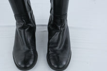 Load image into Gallery viewer, Etienne Aigner Womens Tall Riding Boots Black Leather Side Zip Size 8