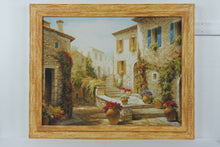 Load image into Gallery viewer, Steven Harvey Hilltop Village Mediterranean Landscape Framed Canvas Art 44 x 36