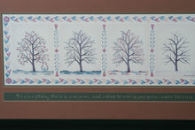 Load image into Gallery viewer, “To Everything There Is a Season” by Gary Wayne – Vintage Stencil Art – 1990s – 28" x 32" Framed