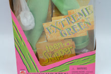 Load image into Gallery viewer, Extreme Green Teen Skipper Doll, Mattel Cool Color Streaks Hair Play, Original Box