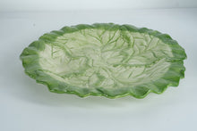 Load image into Gallery viewer, Fitz and Floyd Cabbage Leaf Serving Platter – 15" Green Ceramic Plate