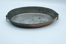 Load image into Gallery viewer, Lewis Conger New York Vintage French Copper Oval Au Gratin Pan Tinned Brass Handles