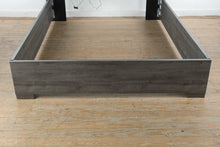 Load image into Gallery viewer, Fabelli Italia Gray Wood Queen Bed Frame with LED Headboard
