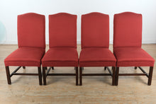 Load image into Gallery viewer, Fairfield Upholstered Parsons Dining Chairs Set of 4 Red Fabric Wood Frame