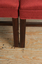 Load image into Gallery viewer, Fairfield Upholstered Parsons Dining Chairs Set of 4 Red Fabric Wood Frame
