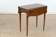Load image into Gallery viewer, Jallon & Heller Mahogany Pembroke Drop Leaf Side Table with Drawer