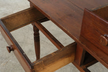 Load image into Gallery viewer, Antique 19th Century Primitive Farmhouse Two-Drawer Work Table