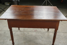 Load image into Gallery viewer, Antique 19th Century Primitive Farmhouse Two-Drawer Work Table
