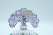 Load image into Gallery viewer, Hand-Painted Oval Perfume Bottle with Floral Stopper – Fenton Art Glass