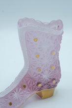 Load image into Gallery viewer, Fenton 95th Anniversary Satin Glass Victorian Boot | Empress Rose, Snowflake Design