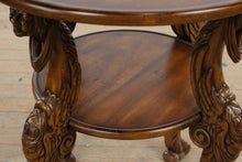 Load image into Gallery viewer, Stanford Furniture Kilimanjaro Round Carved Wood Side Table