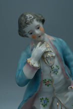 Load image into Gallery viewer, Porcelain Man Figurine – Made in Occupied Japan – 6.5" Tall