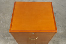 Load image into Gallery viewer, Modern Two Drawer Locking File Cabinet in Cherry Finish