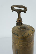 Load image into Gallery viewer, Antique European Brass Fire Extinguisher Syringe – Hand Pump Fire Sprayer – 13" Tall