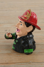 Load image into Gallery viewer, Antique John Harper Fireman Cast Iron Mechanical Bank 1915 Working Eyes
