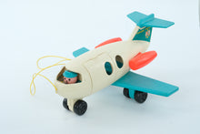 Load image into Gallery viewer, Vintage 1970s Fisher-Price Play Family Airport Jetway Set – With Figures, Plane, and Accessories