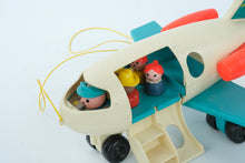 Load image into Gallery viewer, Vintage 1970s Fisher-Price Play Family Airport Jetway Set – With Figures, Plane, and Accessories