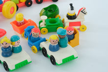 Load image into Gallery viewer, Vintage 1970s Fisher-Price Play Family Airport Jetway Set – With Figures, Plane, and Accessories