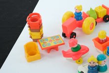 Load image into Gallery viewer, Vintage 1970s Fisher-Price Play Family Airport Jetway Set – With Figures, Plane, and Accessories