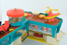 Load image into Gallery viewer, Vintage 1970s Fisher-Price Play Family Airport Jetway Set – With Figures, Plane, and Accessories