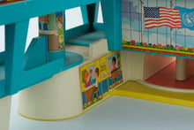 Load image into Gallery viewer, Vintage 1970s Fisher-Price Play Family Airport Jetway Set – With Figures, Plane, and Accessories