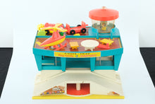 Load image into Gallery viewer, Vintage 1970s Fisher-Price Play Family Airport Jetway Set – With Figures, Plane, and Accessories