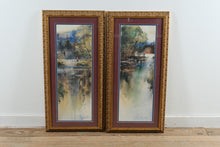 Load image into Gallery viewer, Brent Heighton Along The Edge Roll Cast Framed Print Pair 17x36