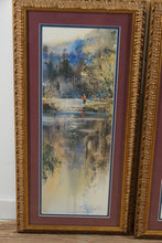 Load image into Gallery viewer, Brent Heighton Along The Edge Roll Cast Framed Print Pair 17x36