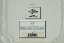 Load image into Gallery viewer, Fitz & Floyd Home Fragrance Collection 11” Handcrafted Ceramic Decorative Tray – Green & Gold Embossed Leaf Design